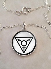 Choose Color Transgender LGBT Gay Lesbian Sterling Silver 925 Pendant Necklace