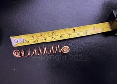 Hair Spiral (SOLID Copper METAL)