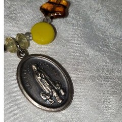 A Christian Religious Bracelet Glass Beaded Boho Station Handmade Jesus