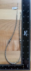 Sterling Silver Native Style SW 18.5-20.5” 3mm+ Desert Pearls Necklace & Accents