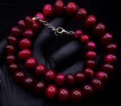 Top Grade Selling Red Ruby 600.00 Cts Beaded Necklace Jewelry VK 60 E641