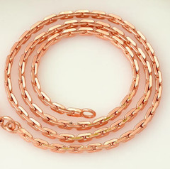 20 inch Pure Copper Solid Link Chain Necklace, Healing Copper Jewelry Spiritual