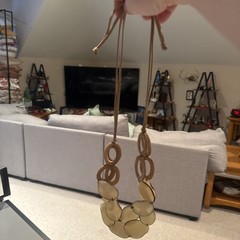 Tagua Africa Necklace Cafe Con Leche 14 Inch Statement
