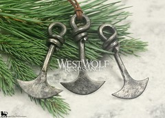 Large Viking Axe Blade Pendant – Hand-Forged Wearble Tool & Jewelry — Norse/Me