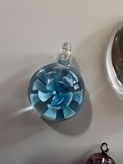 Mixed Art Glass Crystal Stone Pendant Lot Lampwork Floral Donut 6 Pc