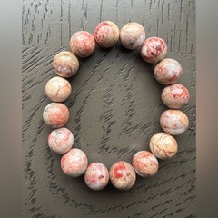 Raw Cinnabar bracelet 11mm