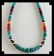 White Fox Creation: Multi Stone Unisex Necklace