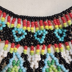 Seed Bead Beaded handmade Bib necklace
