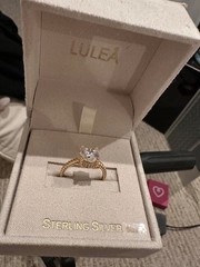 New Finland 925 Sterling Silver Radiant 2 CT CZ Wedding Engagement Ring Sz 7 NWT
