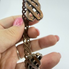 Artist Braided Copper Handmade Cuff Bracelet Jewelry
