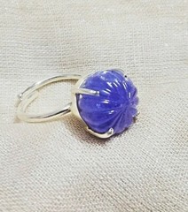 Natural Melon Tanzanite Gemstone 925 Sterling Ring Valentine’s/ Anniversary Gift