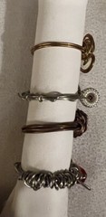 Lot Of 4 Mix Handmade Wire Rings