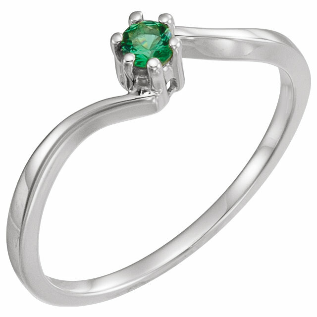 Mother’s Jewelry Sterling Silver 1-8 Round Birthstones Mothers Day Ring gift