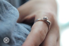 SALE! Delightful Cat Adjustable Open Ring Solid Sterling Silver Kitty