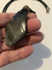 Indian Horn Pendant Necklace