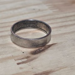 Handcrafted 2000 South Carolina State Quarter Coin Ring SKU 123