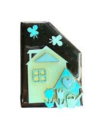 Vtg House Pins By Lucinda Blue Heart Farmhouse Butterflies Gardening Tools