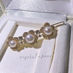 new beautiful pearl hairpin real pearl hair accessories headdress