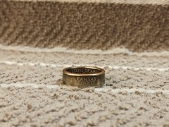 Kansas Handcrafted Washington Quarters coin ring, size 6 1/2 2005