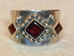 925 STERLING SILVER CROWN RING – choose style and gemstones