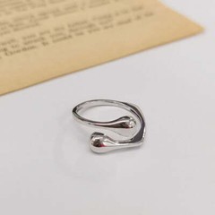 Raindrop Adjustable Ring 925 Silver