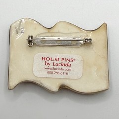 Lucinda brooch american Flag Glitter Stars 4th of july USA house pin designs
