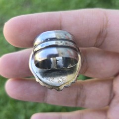 Sterling To Love White Buffalo Turquoise Sterling Silver Ring OOAK