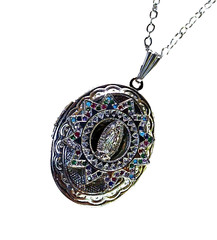 St. Mary Locket Necklace Great Gift Birthday Anniversary