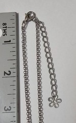 Handmade Agate Quartz Teardrop Gemstone Necklace Silver-Tone Rolo Chain Boho