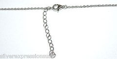 Double Sided Blue Fire Opal Inlay 925 Sterling Silver Dolphin Lariat Necklace