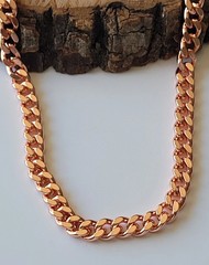 10 inch Pure Copper Solid CURB Chain Anklet, Healing Jewelry Spiritual