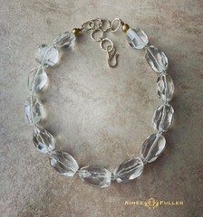 Abalone Paua Puffy Gems Necklace Oversized Cashmere Lt Beige Big Pearl Sea Opals