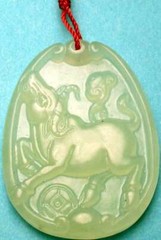 2025 Happy Lunar New Year Chinese Zodiac Animals Snake Green Jade Large Pendants