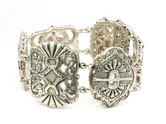 SILPADA Story Book Bracelet 925 Sterling Silver Filgree B2907 ~ New Without Tag