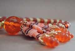 OOAK Artisan Sautoir Necklace Created from Vintage Beads (1930s–1970s)