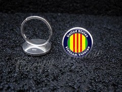 925 Sterling Silver Adjustable Ring United States Vietnam Veteran
