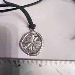 Sterling Silver 4 leaf clover Pendant Necklace LUCKY heavy Sara Samoiloff NYC