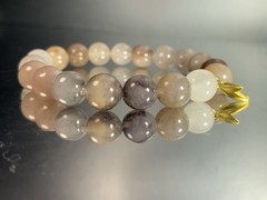 10mm Natural Golden Silk Jade Bracelet/ balance/ luck
