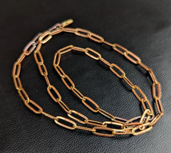 16 inch Pure Copper Paperclip Chain Necklace, Healing Copper Jewelry, Spiritual