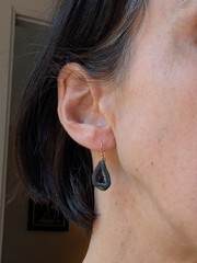 Gabriella Kiss 14k Druzy Geode Earrings