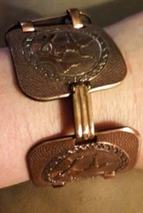 Vintage Siam copper Unisex bracelet size Average