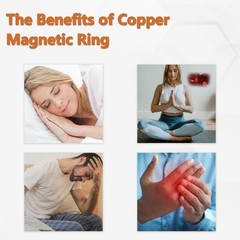 Stylish Adjustable Copper Magnetic Rings Set – Vintage Fashion for All Occasions