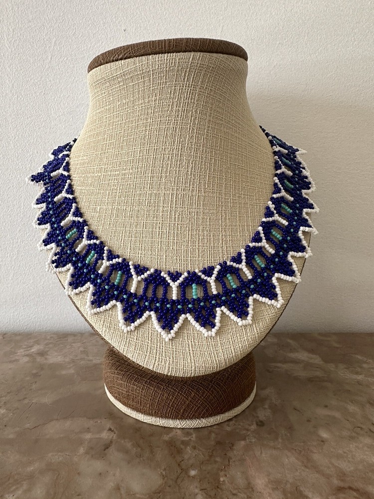 Beaded Necklace, Handmade by Indigenous Women In Colombia