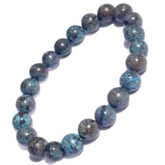 Natural Chrysocolla Stretch Bracelet 8mm Round Handmade Healing,Reiki,Energy