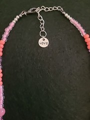Handmade Goddess Isis Metaphysical Crystal Rose/Cherry Quartz Collar Necklace