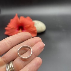 Stunning Unique Handmade 925 Sterling Silver Stackable Band Ring #B81