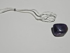 Stone Hugger with Stone, Necklace, Rearview Mirror Decor, Bringing Positivity.