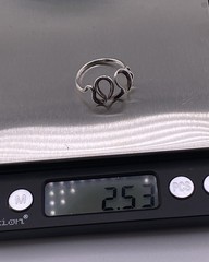 Sterling Silver Ring Artisan Signed Maui Sterling MSW Curling Ribbon Size 8.25