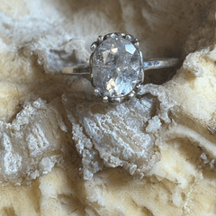 Sky Blue Topaz Sterling Silver Ring, NEW, size 7, Handmade, Artisan