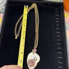 Adorned Crown Jewelry assemblage spoon watch purple cluster necklace